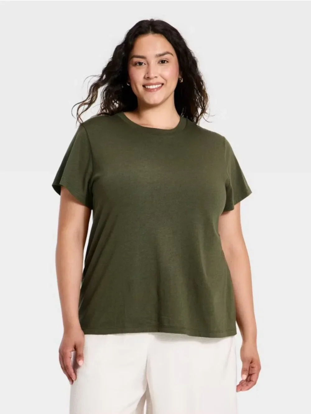 Women's Short Sleeve Vintage T-Shirt - Universal Thread Green XXL